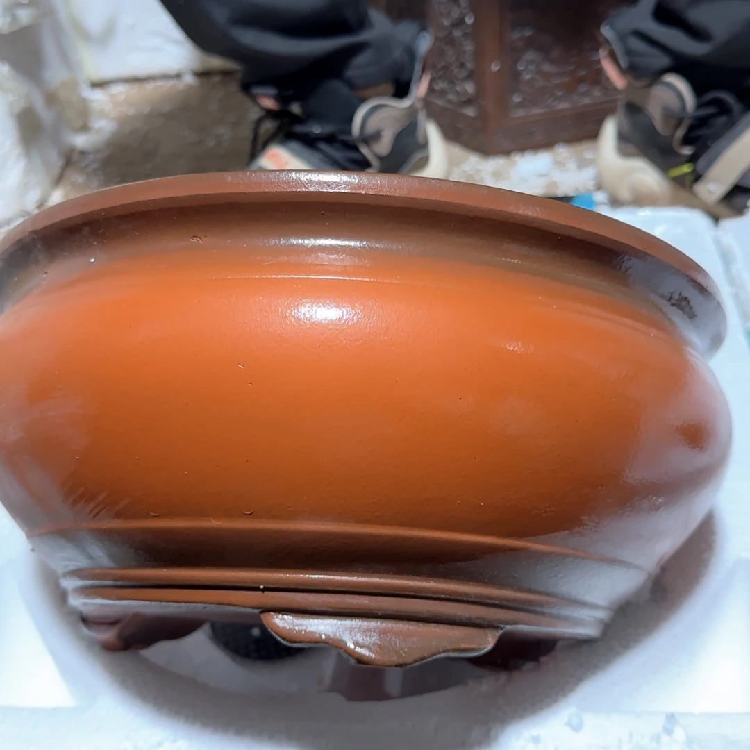 紫砂花盆口径26高度11