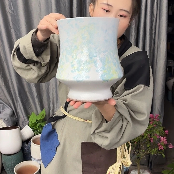 19×24 -粗陶花盆有孔-买买买