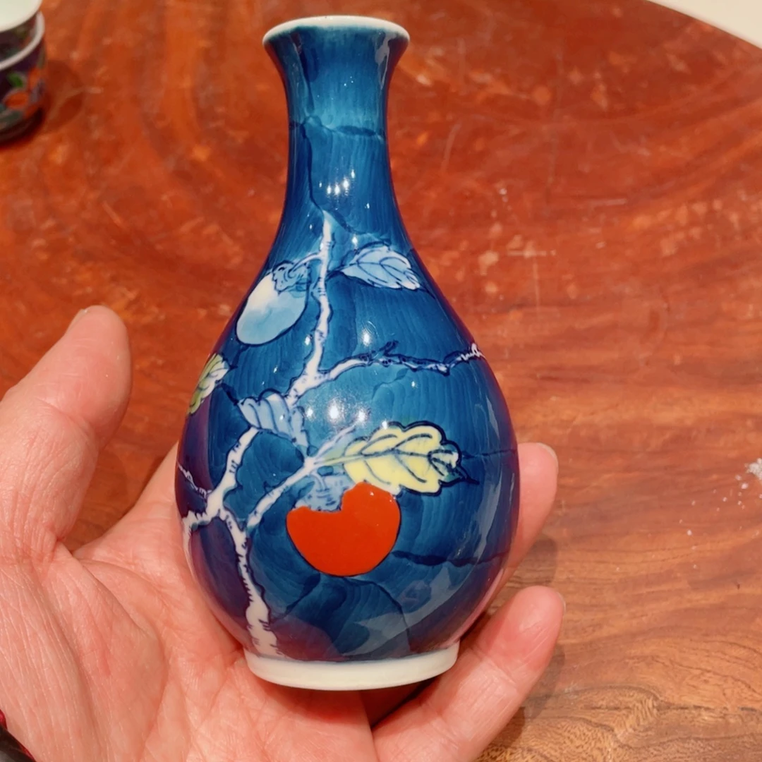 瓷片锅岛柿子酒瓶子