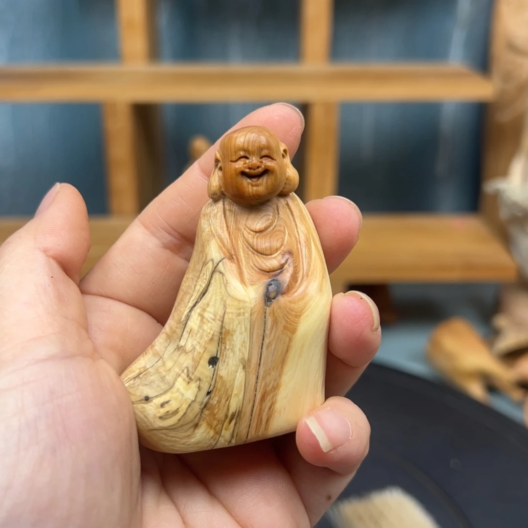 木老**嘎崖柏木摆件手把件
