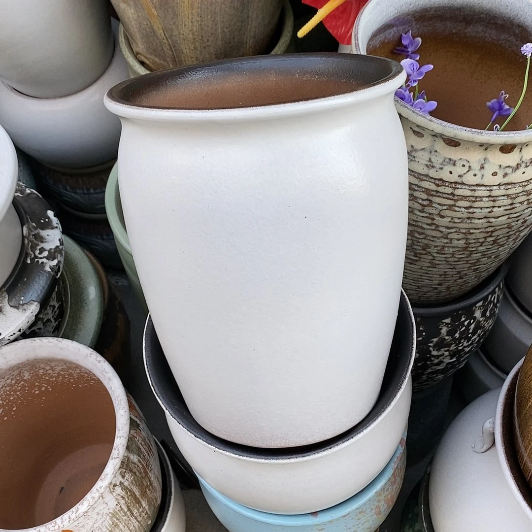 紫砂花盆正品口20高25