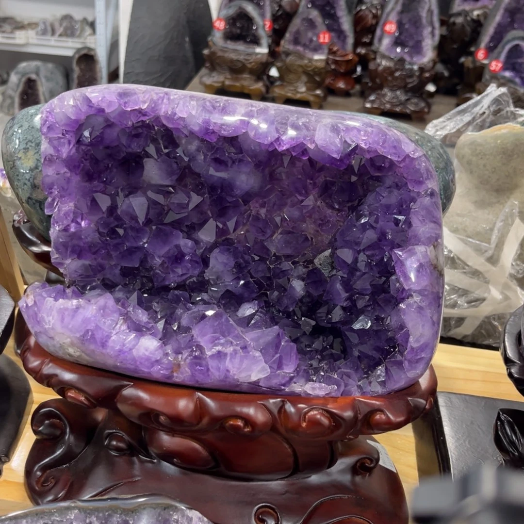 未镶嵌摆件紫晶水晶