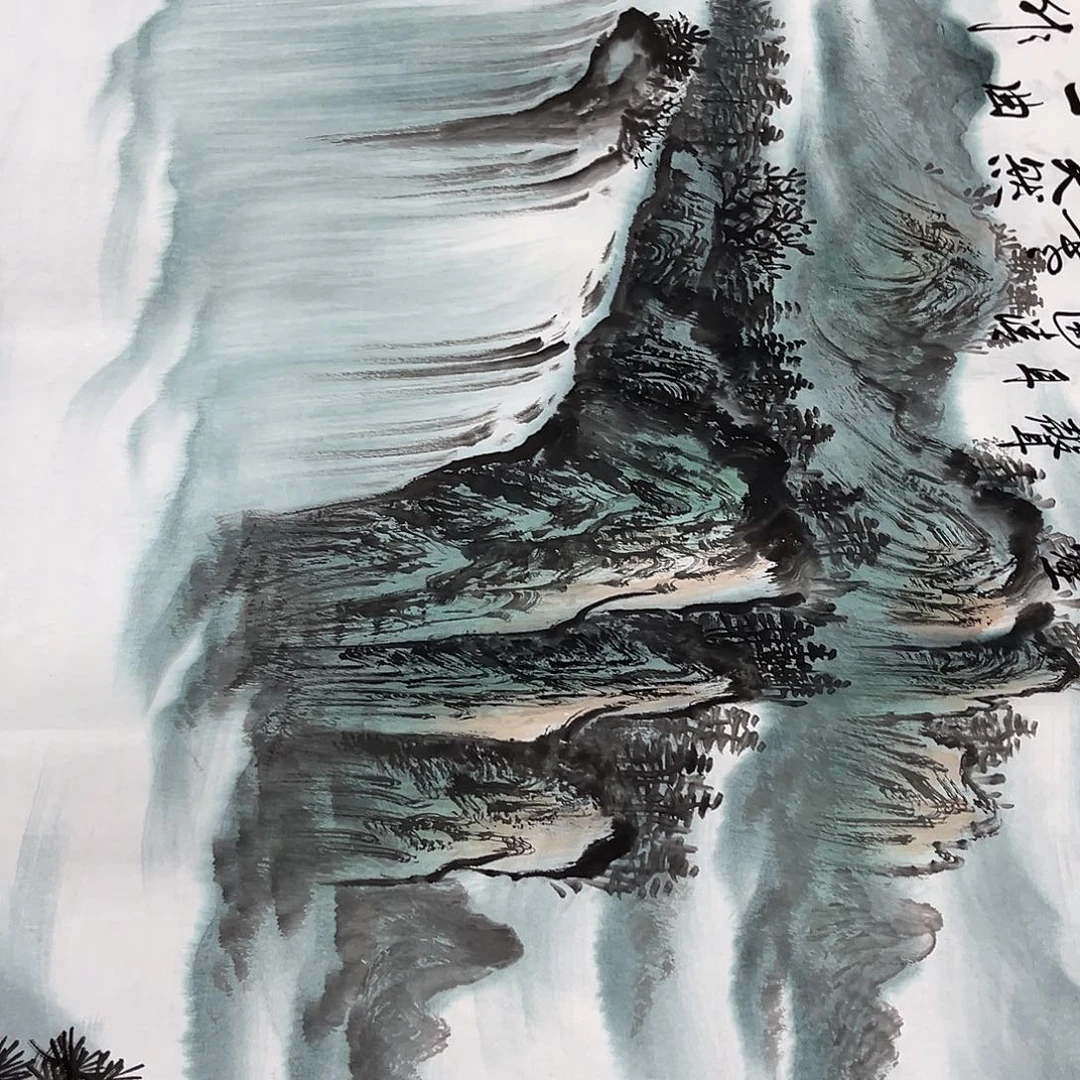 国画国画老师手绘作品