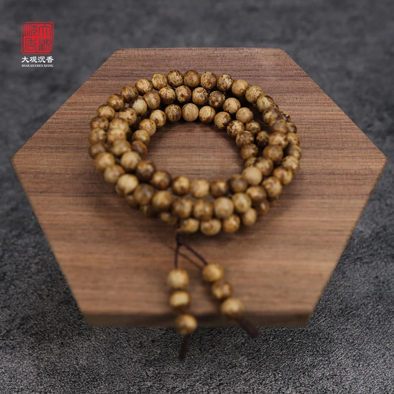 【慕白】A级沉香手串圆珠长串规格海南产区手工天然产地品牌男女士
