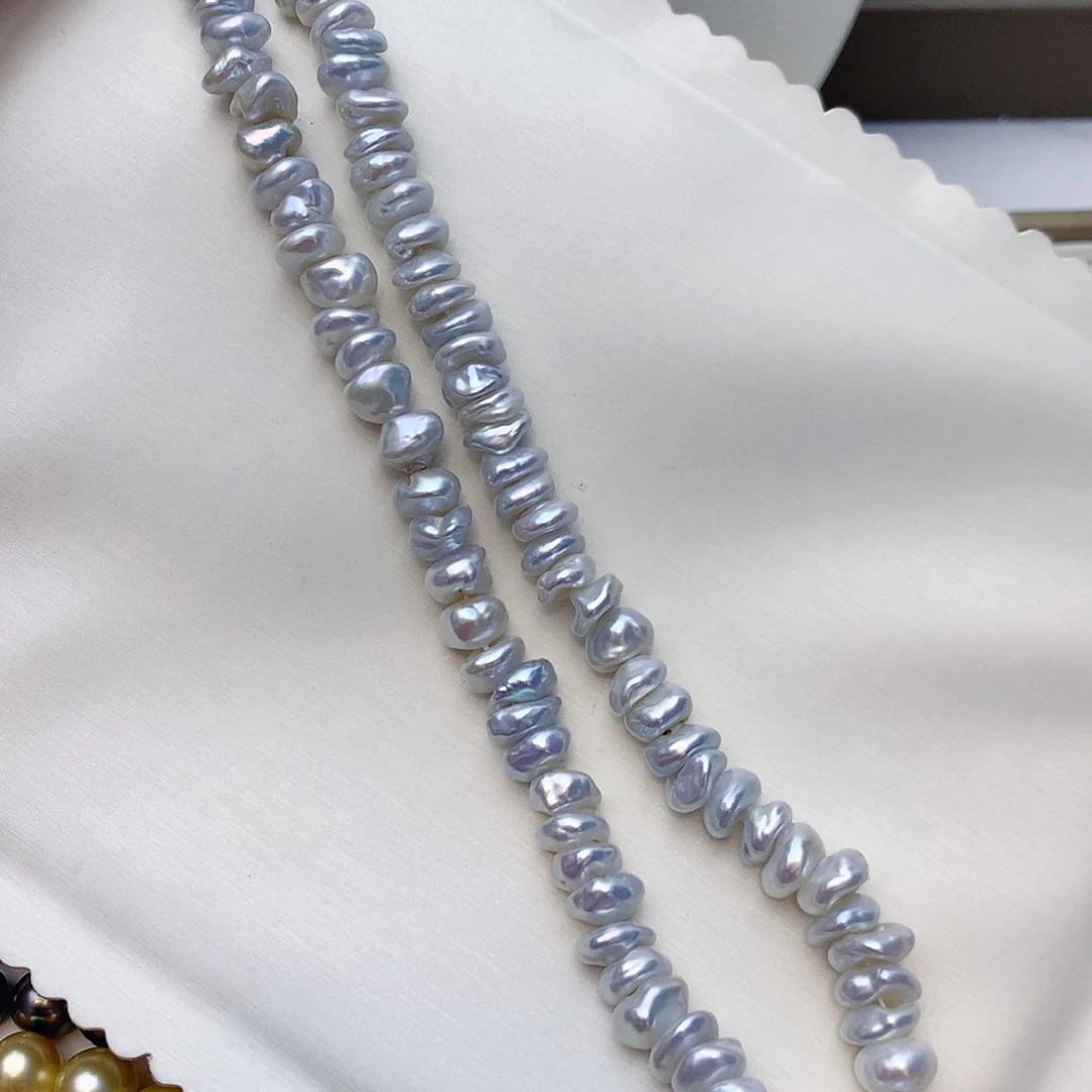 淡水珍珠未镶嵌颈饰w12