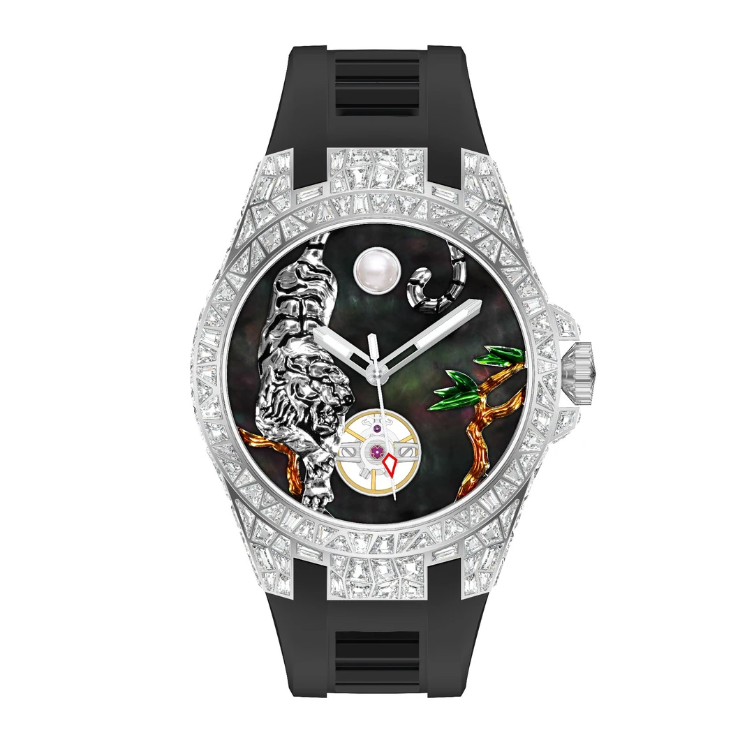 Tielbo/天舶男士腕表T857M休闲腕表猛虎下山自动机械