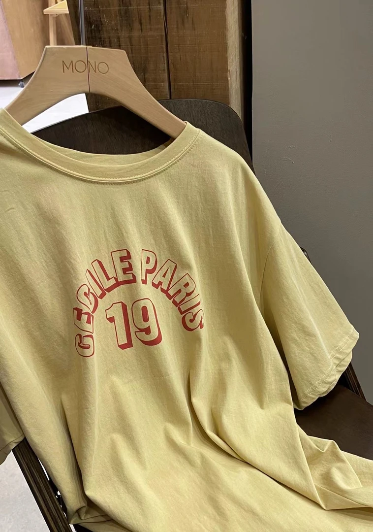 韩国正品不支持退换/TH/数字19半袖/0602/10/15