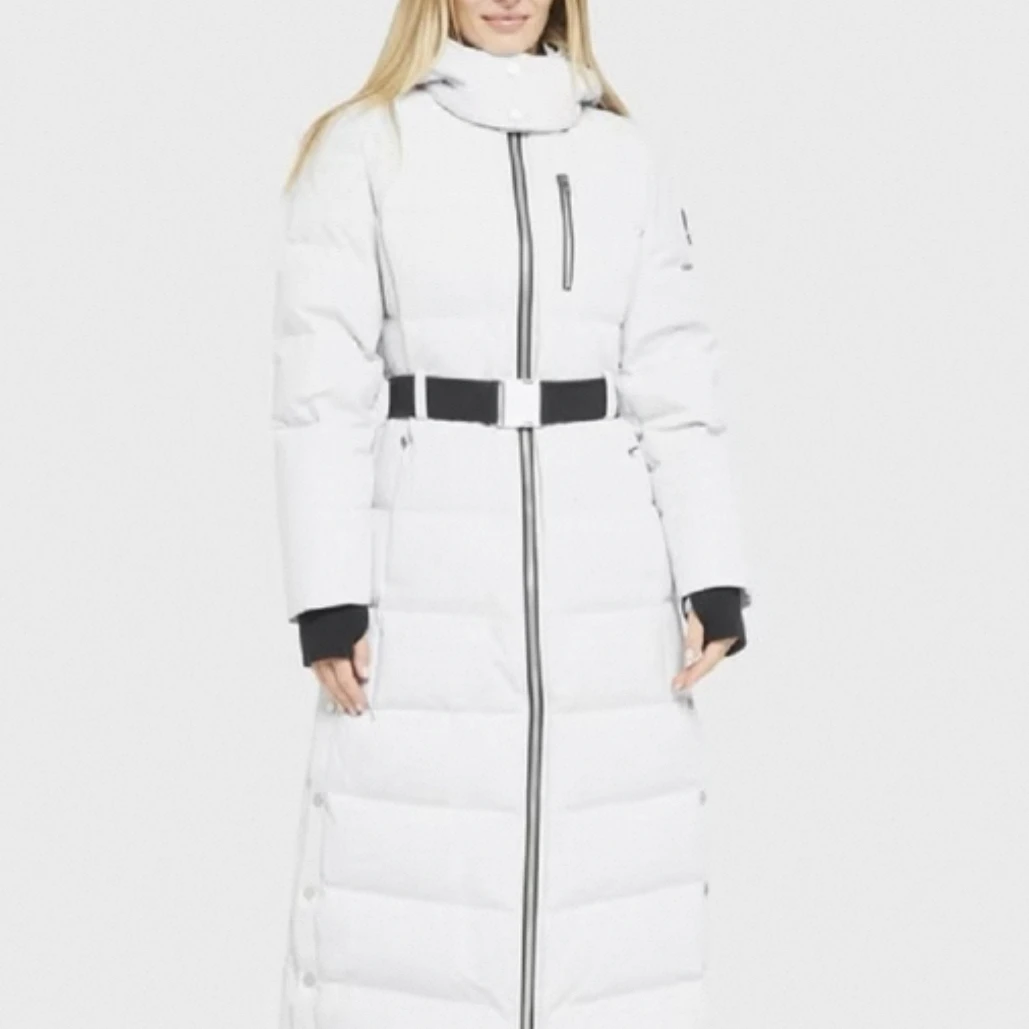 99新 MOOSE KNUCKLES/慕斯纳可兹 剪刀腰带长款羽绒服/S码/A04851