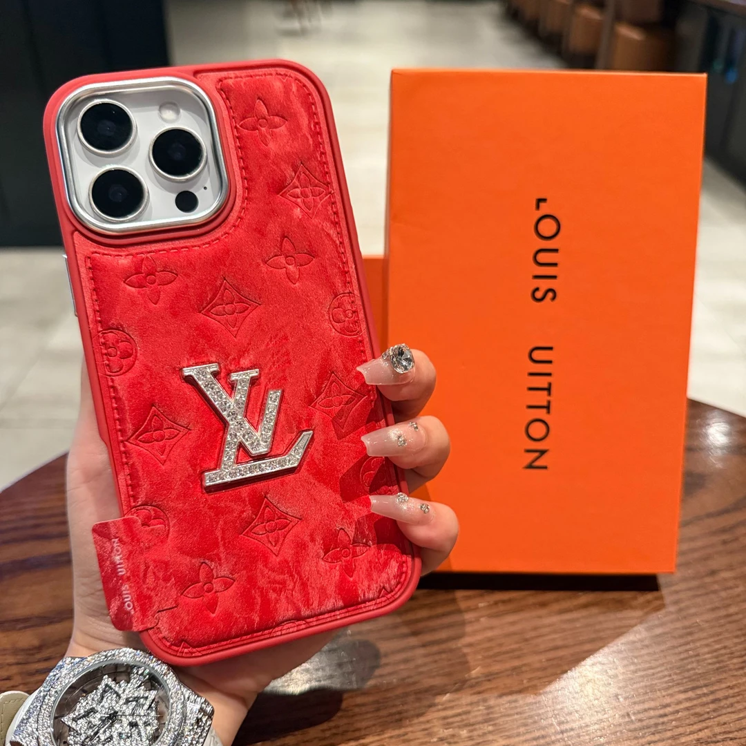 轻奢高级雪山纹iPhone16pro手机壳新款适用苹果15promax红色13/14