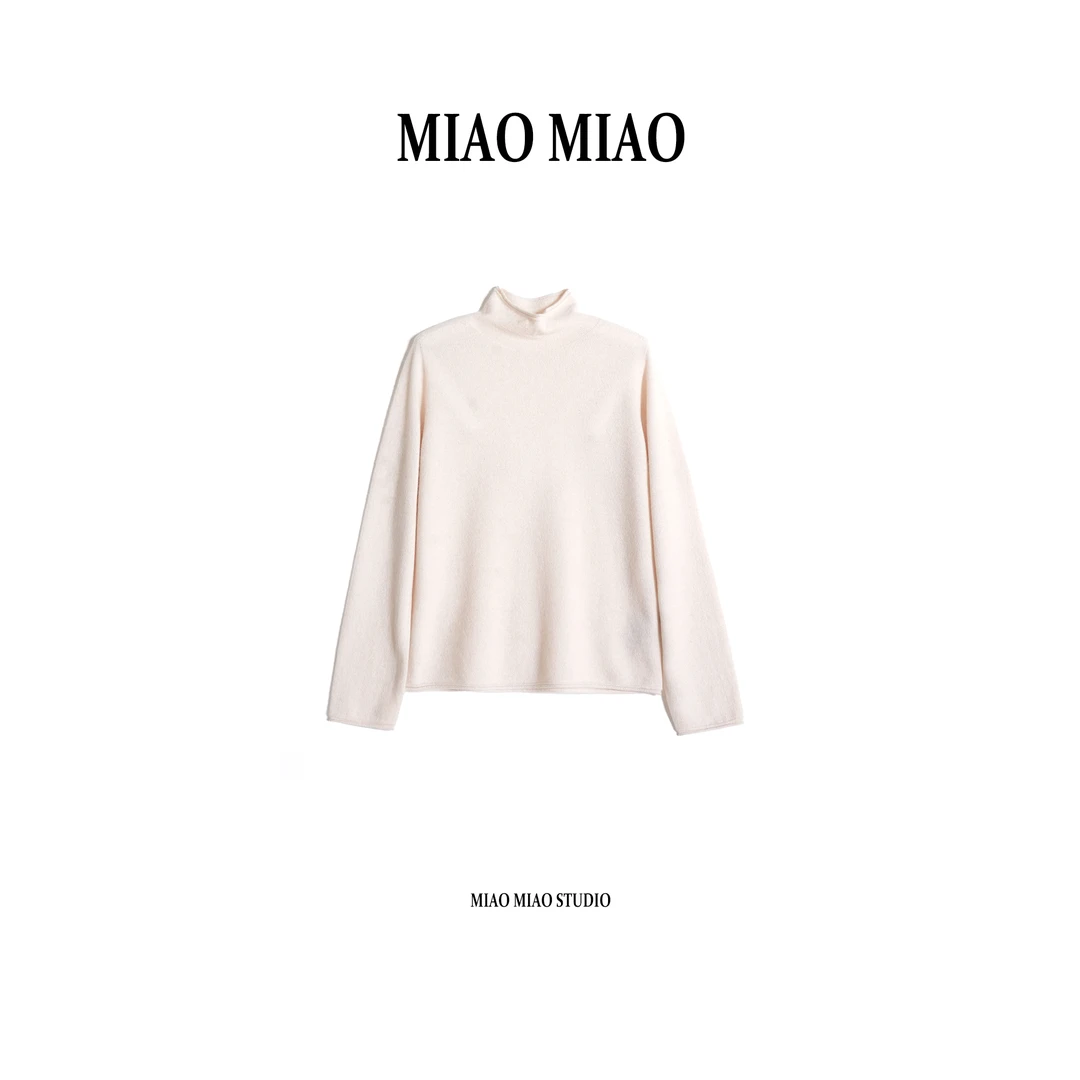 【挽舒】徐淼淼冬季穿搭160克100%纯山羊绒新款打底羊绒衫NH1577