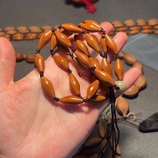 橄榄核手串/手链玖*0.9小光板长串