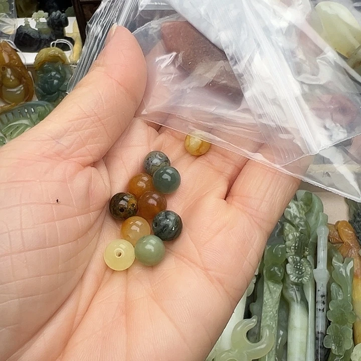 大****蛇纹石玉未镶嵌发饰