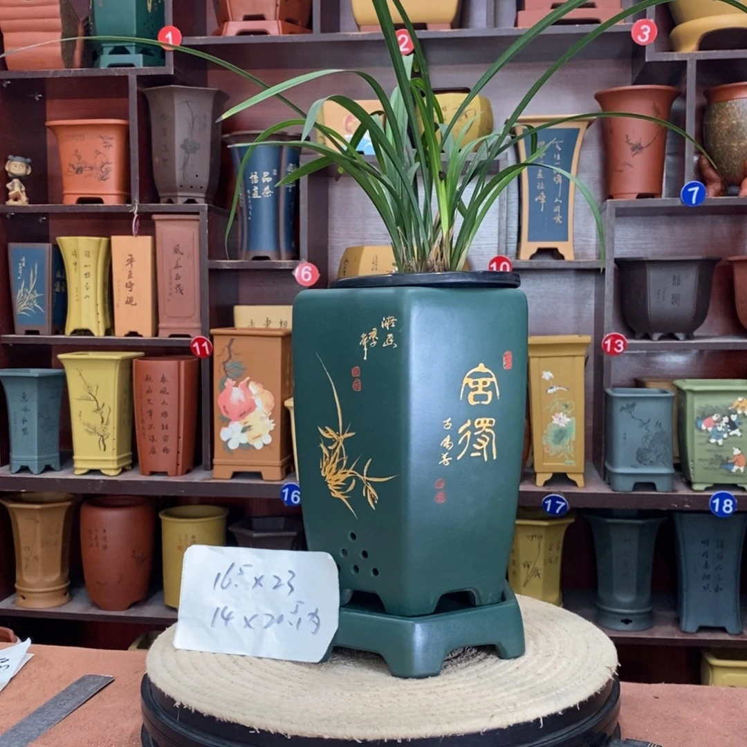 紫砂艺术紫砂花盆