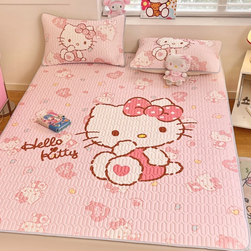 HelloKitty卡通乳胶凉席三丽鸥可爱儿童库洛米冰丝席宿舍空调席子