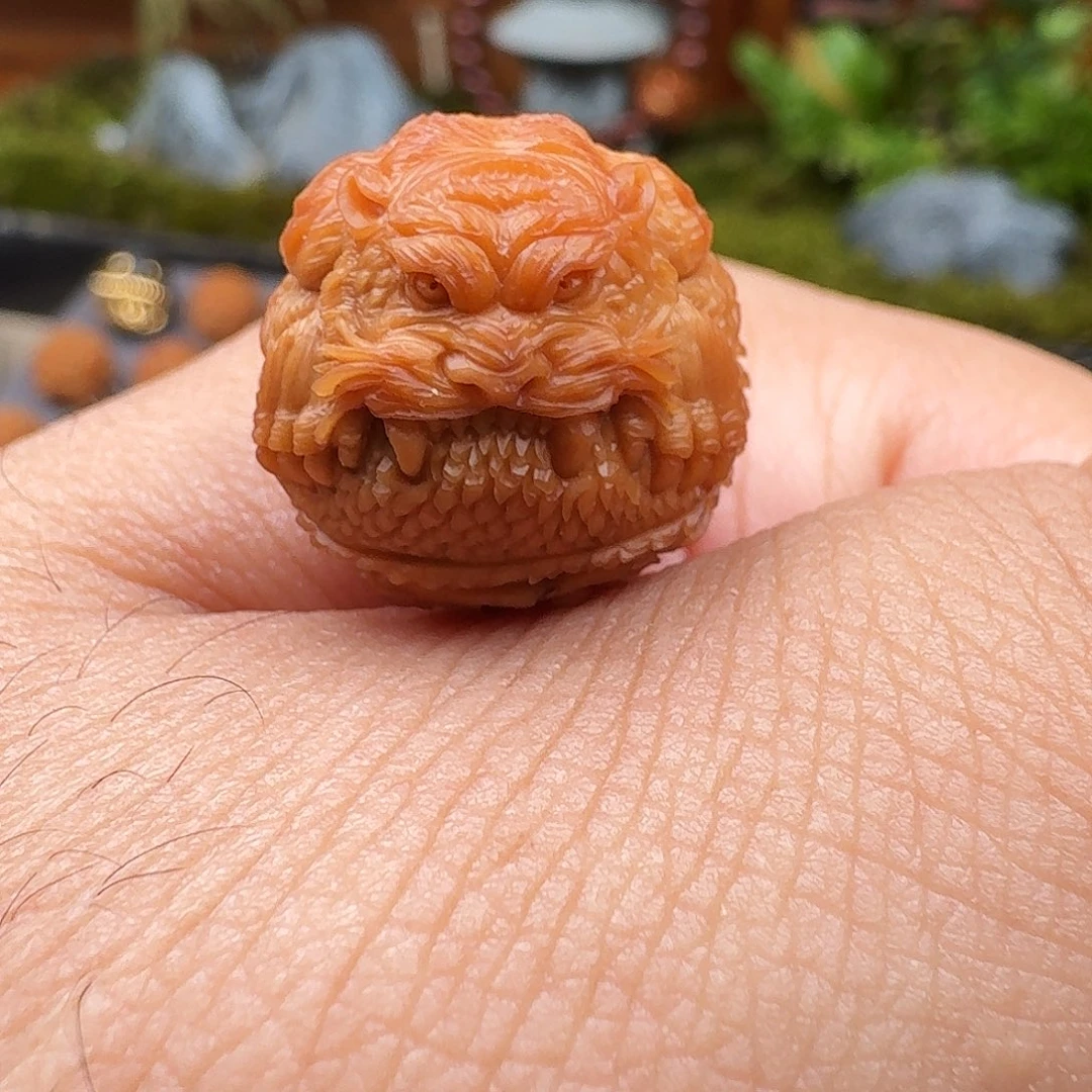 吊坠猴头核桃山君食恶蛟