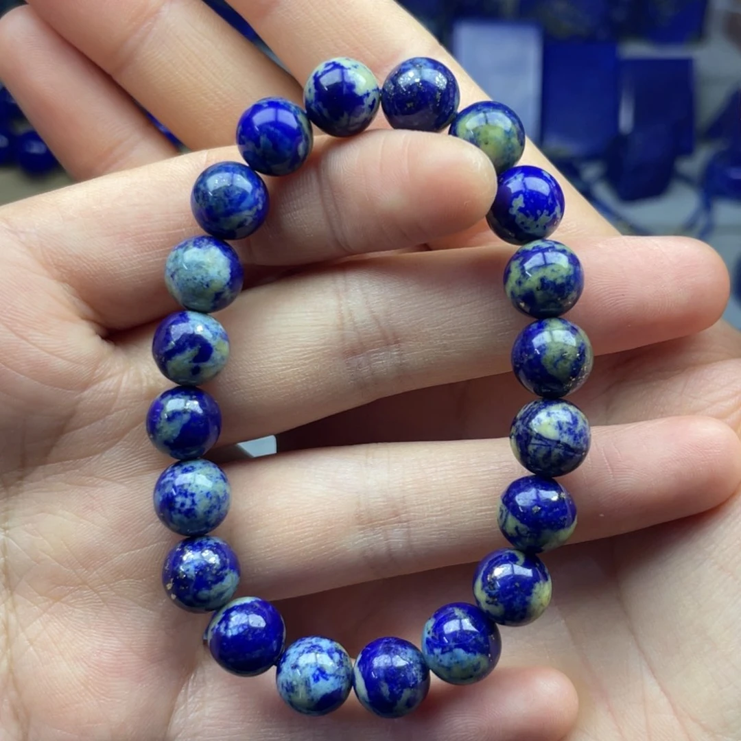青金石未镶嵌手串9+