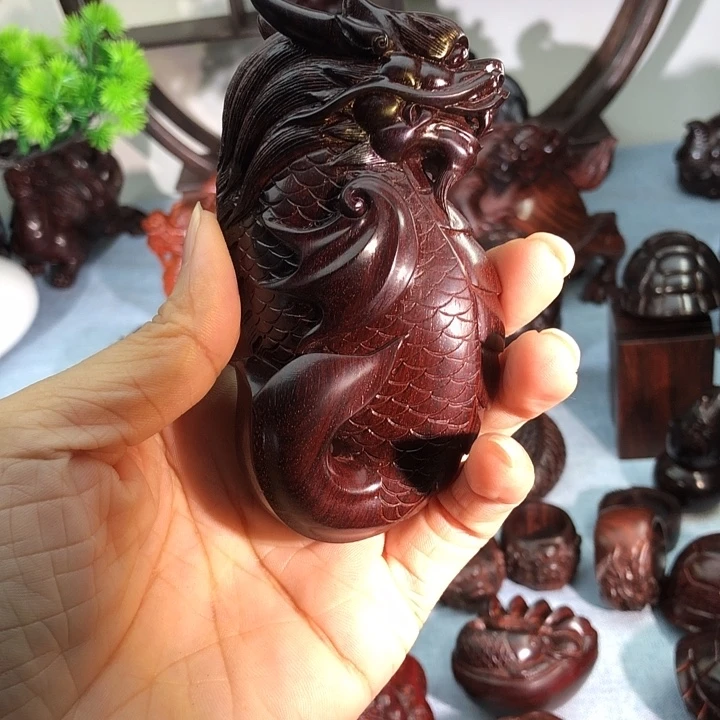 打***民香榧木印度小叶紫檀鱼化龙