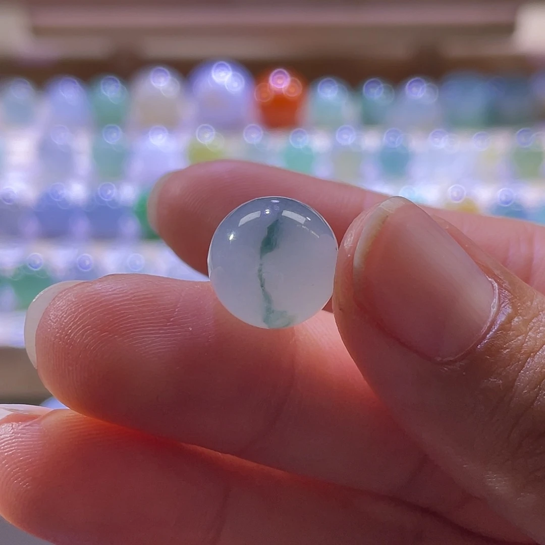 散珠翡翠展示勿拍缅甸翡翠a货卡11+