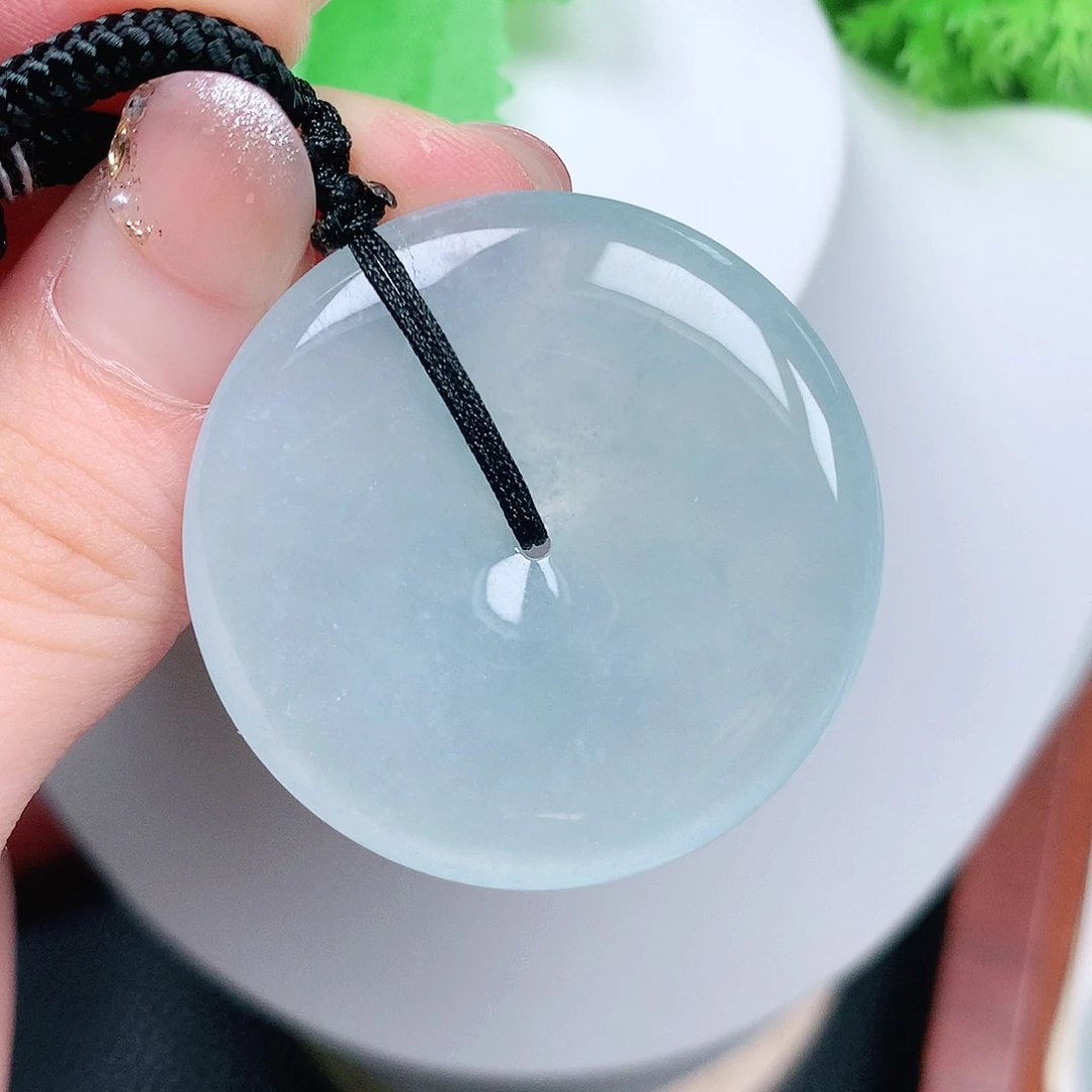 翡翠未镶嵌颈饰平安36.9-5.9