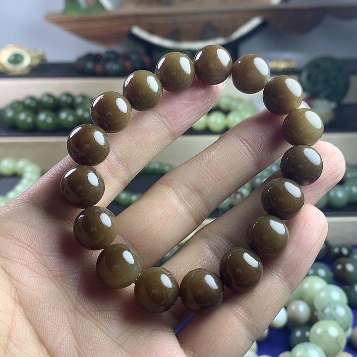 得***福手串未镶嵌和田玉