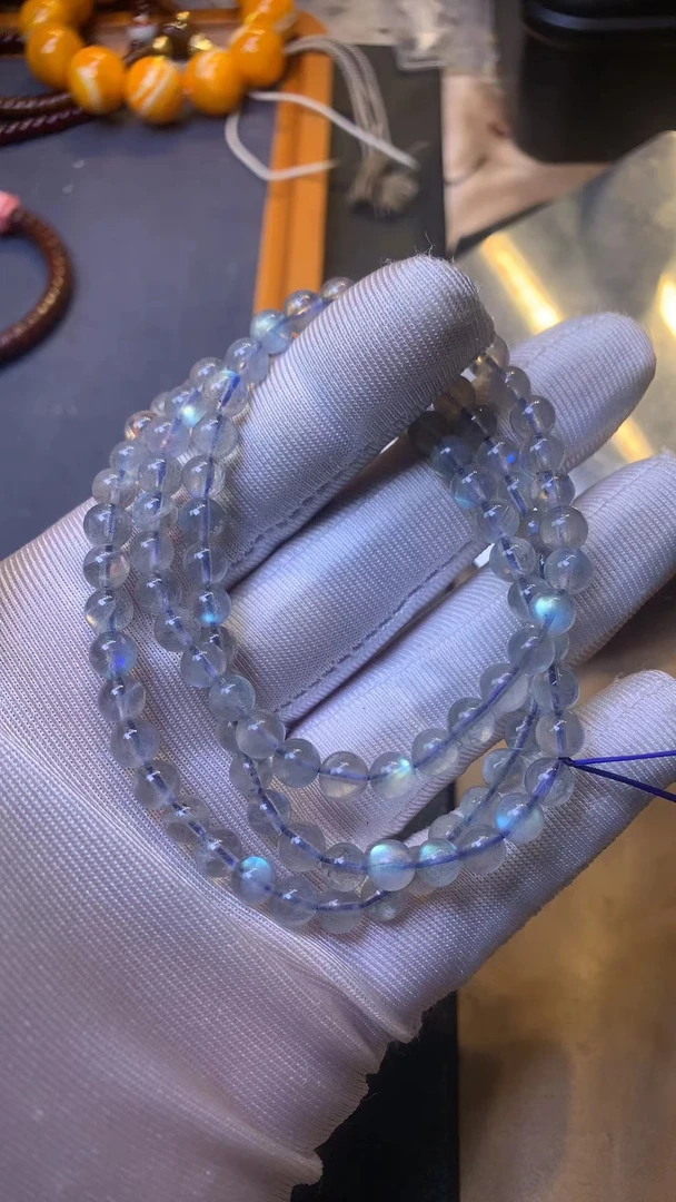 月光石5mm多圈多样性发其一