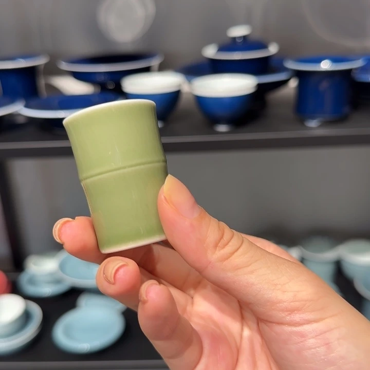 南山雪堂竹节杯杯