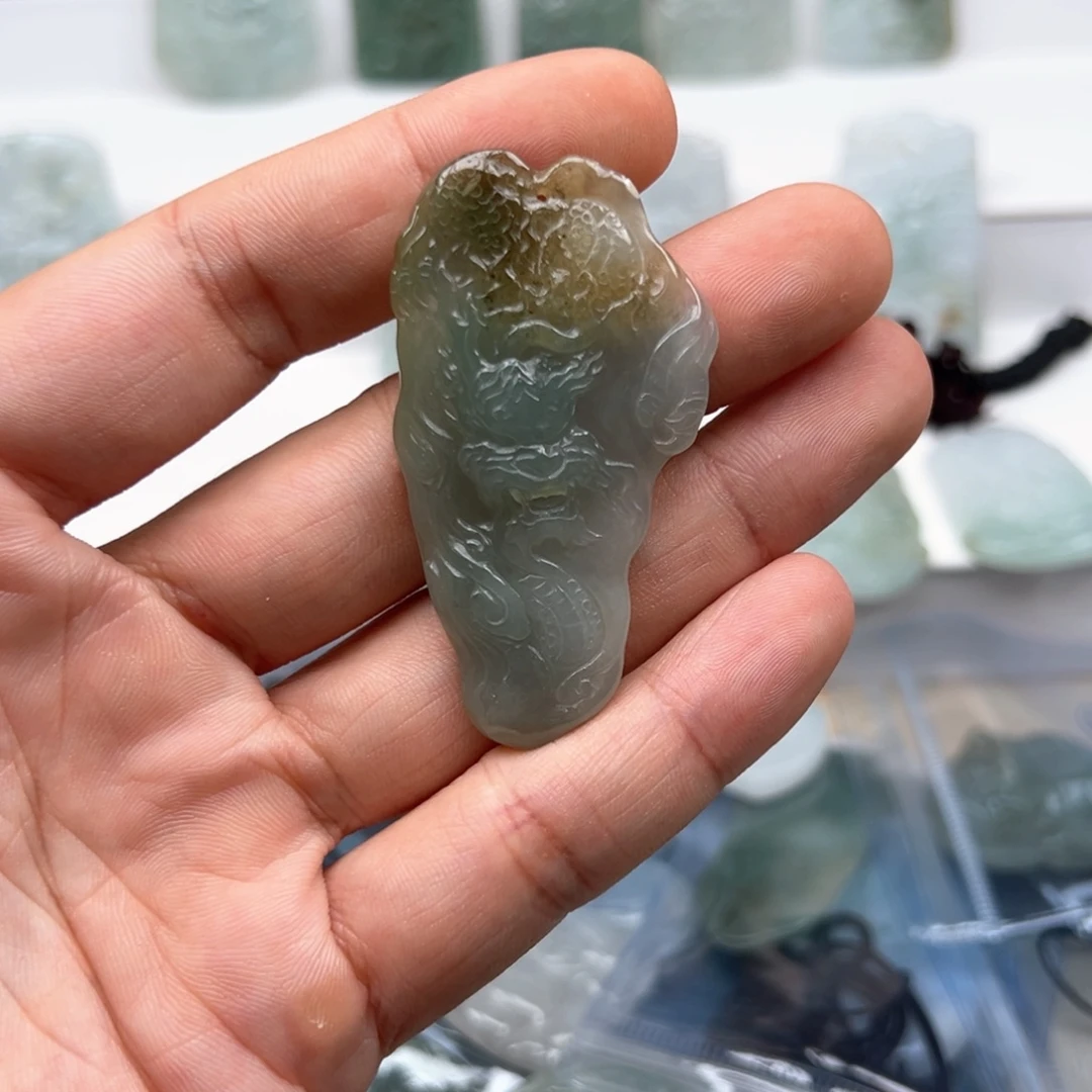 颈饰未镶嵌翡翠多样性发其一 天然A货翡翠0021