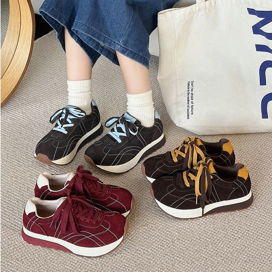 轻奢鞋子女ins潮牌百搭老爹鞋女厚底增高秋冬时尚运动休闲德训鞋