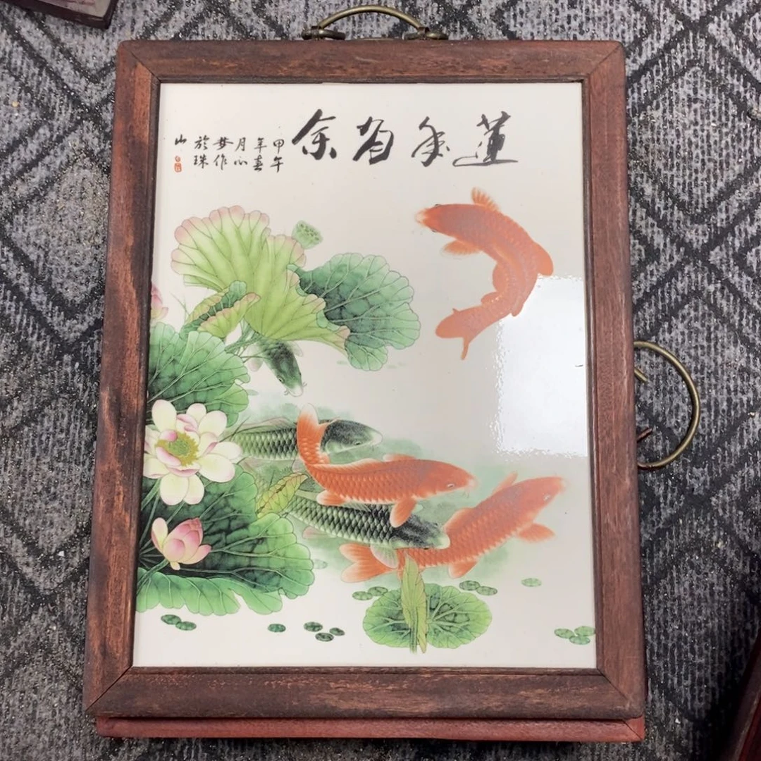 瓷片景德镇瓷板画柴窑烧制