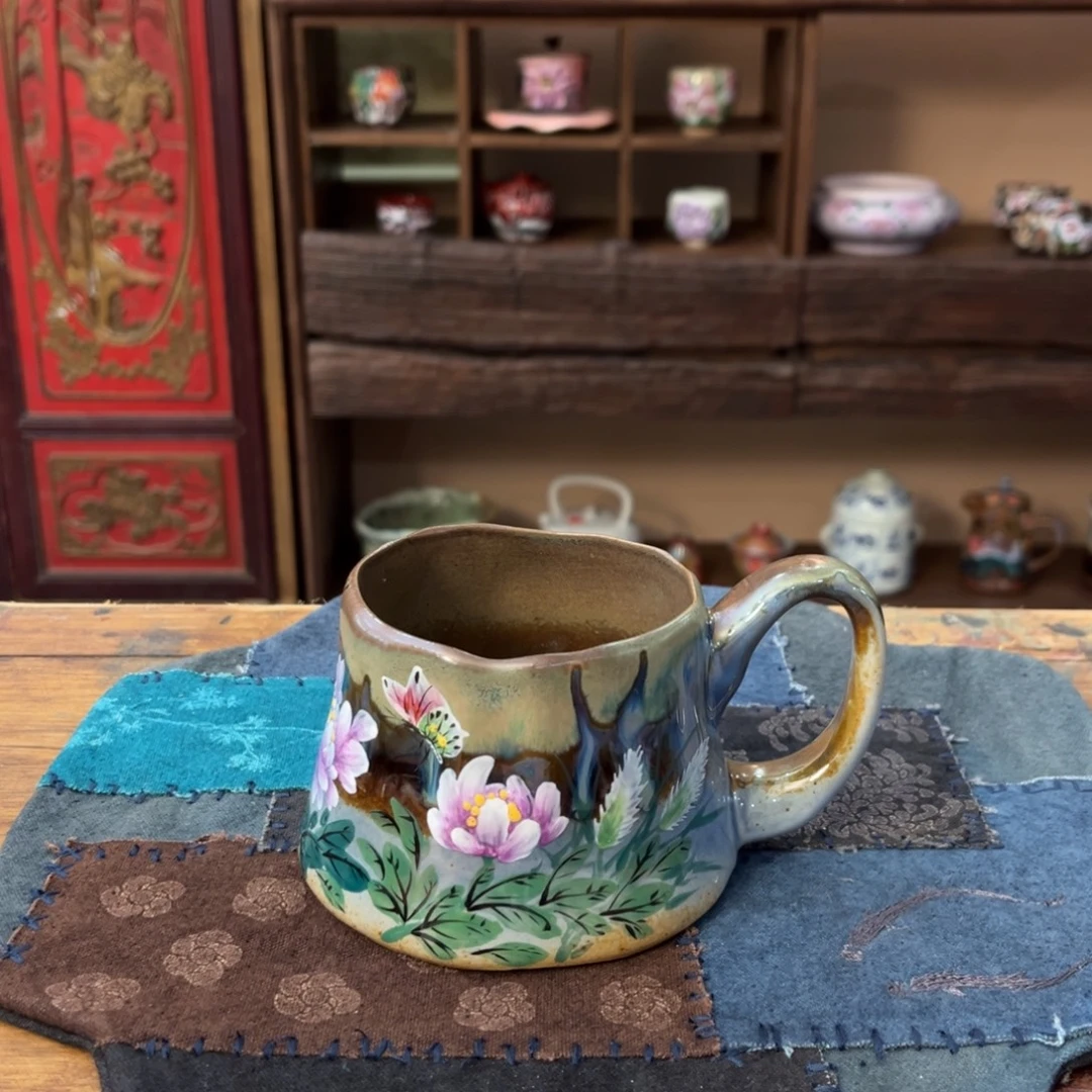 柴烧手工手绘陶瓷