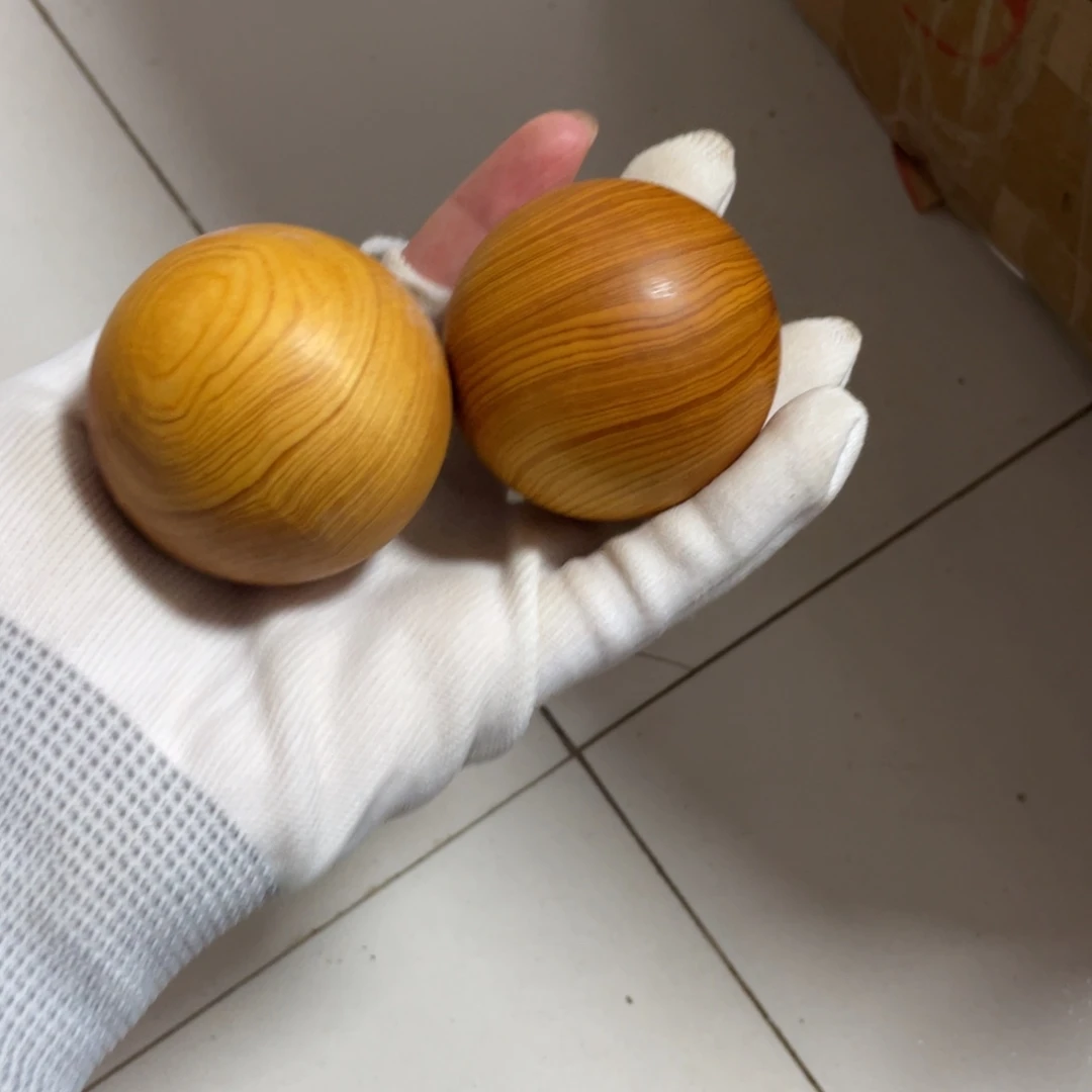 柏木太行崖柏黑油手球一对