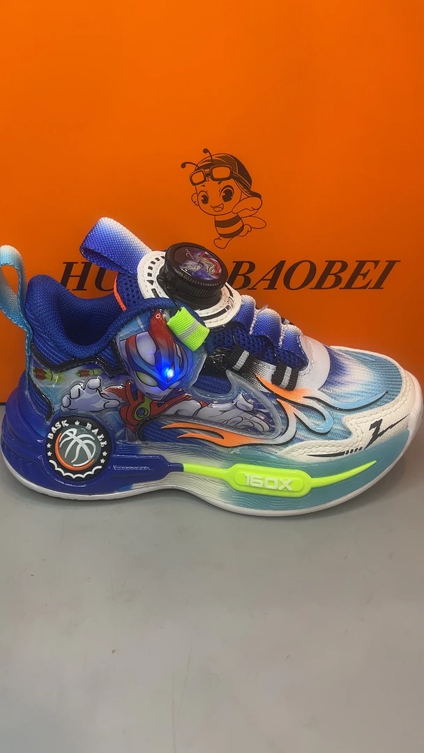 透气卡通风夏季男女运动鞋网面时尚小童亮灯款（灯饰不包售后）儿童