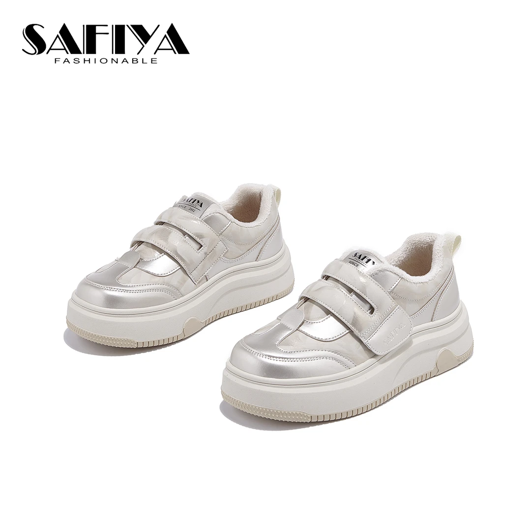 索菲娅Safiya2025冬季新款舒适时尚百搭保暖休闲女鞋SFD4112D35