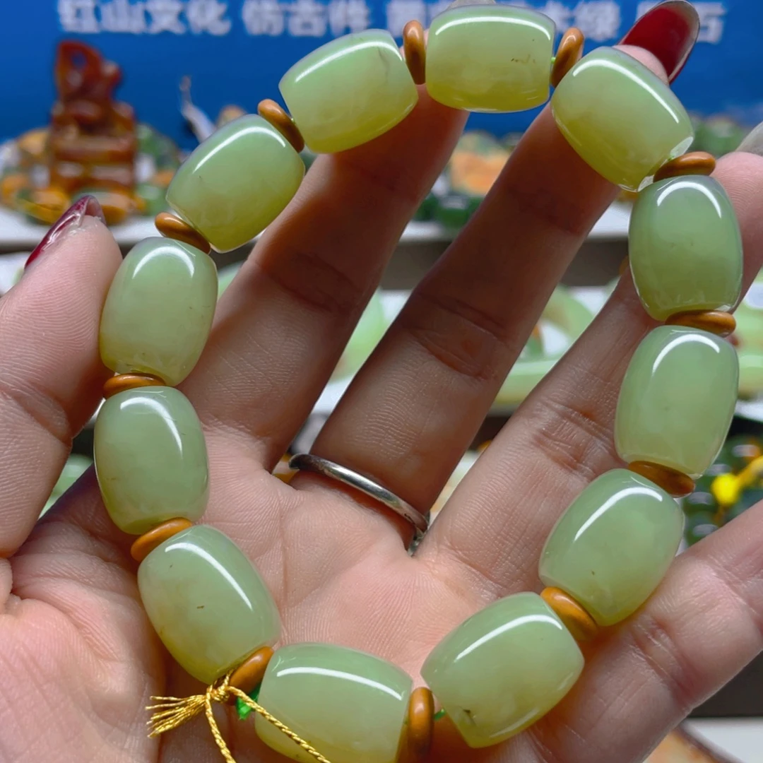 未镶嵌手串透闪石质玉