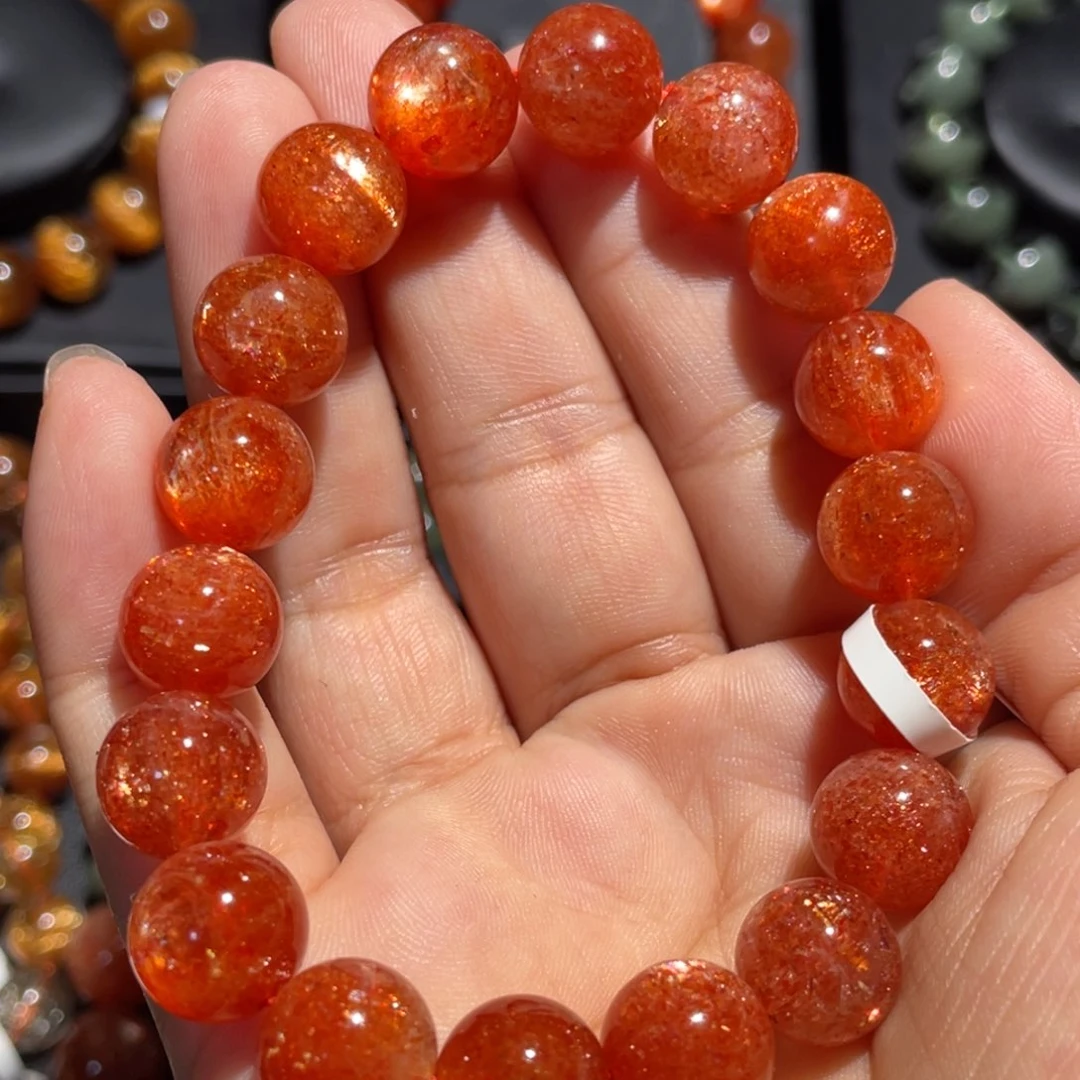 长石手链未镶嵌金太阳11mm左右