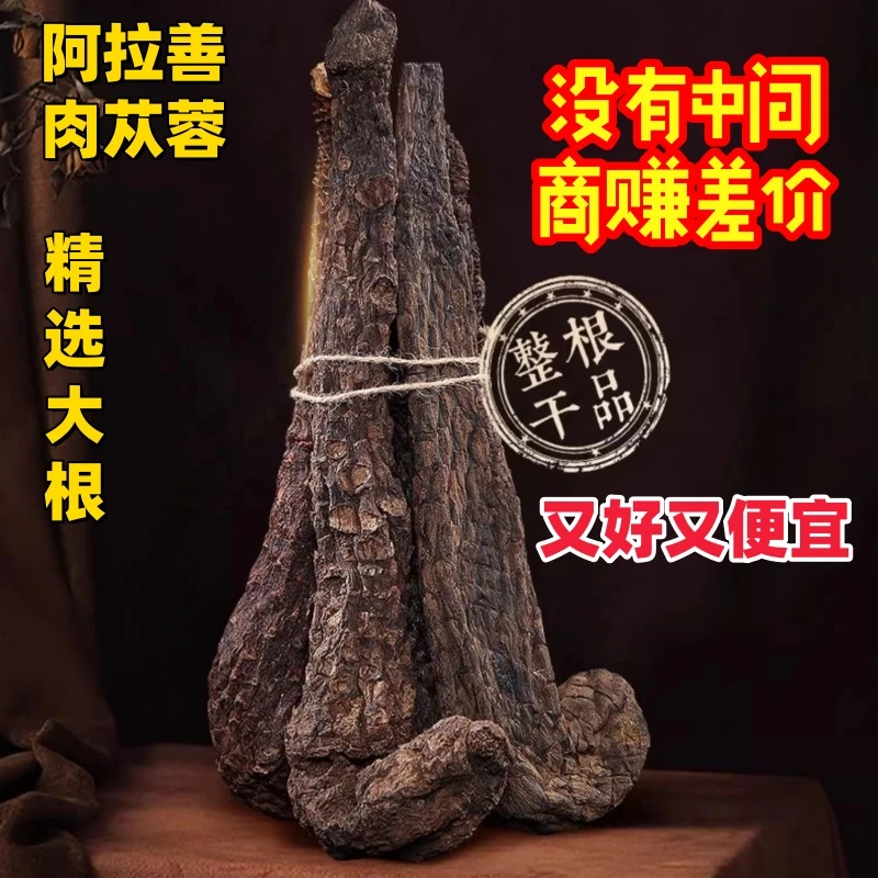 内蒙阿拉善肉苁蓉整根精选油苁蓉可切片大芸肉丛蓉泡水泡酒料
