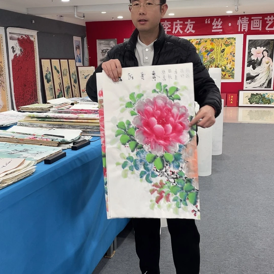 国画今天上午国画作品展示
