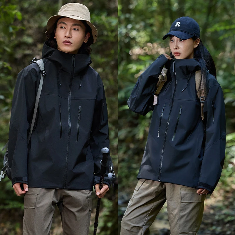 【顶配全溢胶】台州SV7代冲锋衣防风男女单层夹克防水登山外套专属
