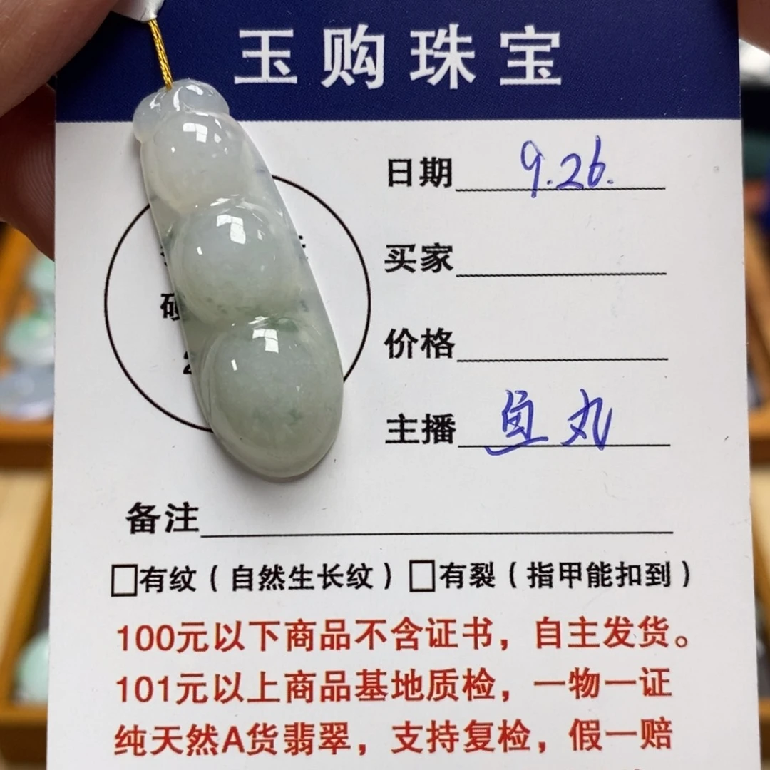 颈饰未镶嵌翡翠福豆