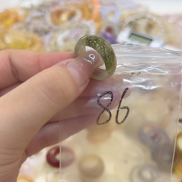 合金戒指玛瑙/玉髓86港17