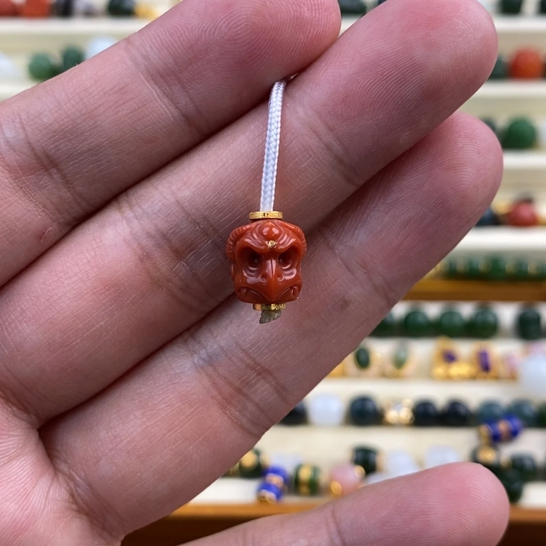 南红玛瑙颈饰18K金镶嵌?***✨