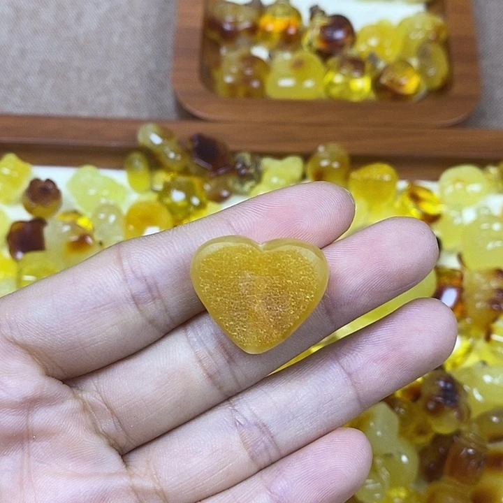 吊坠橄榄核小爱心上下孔87