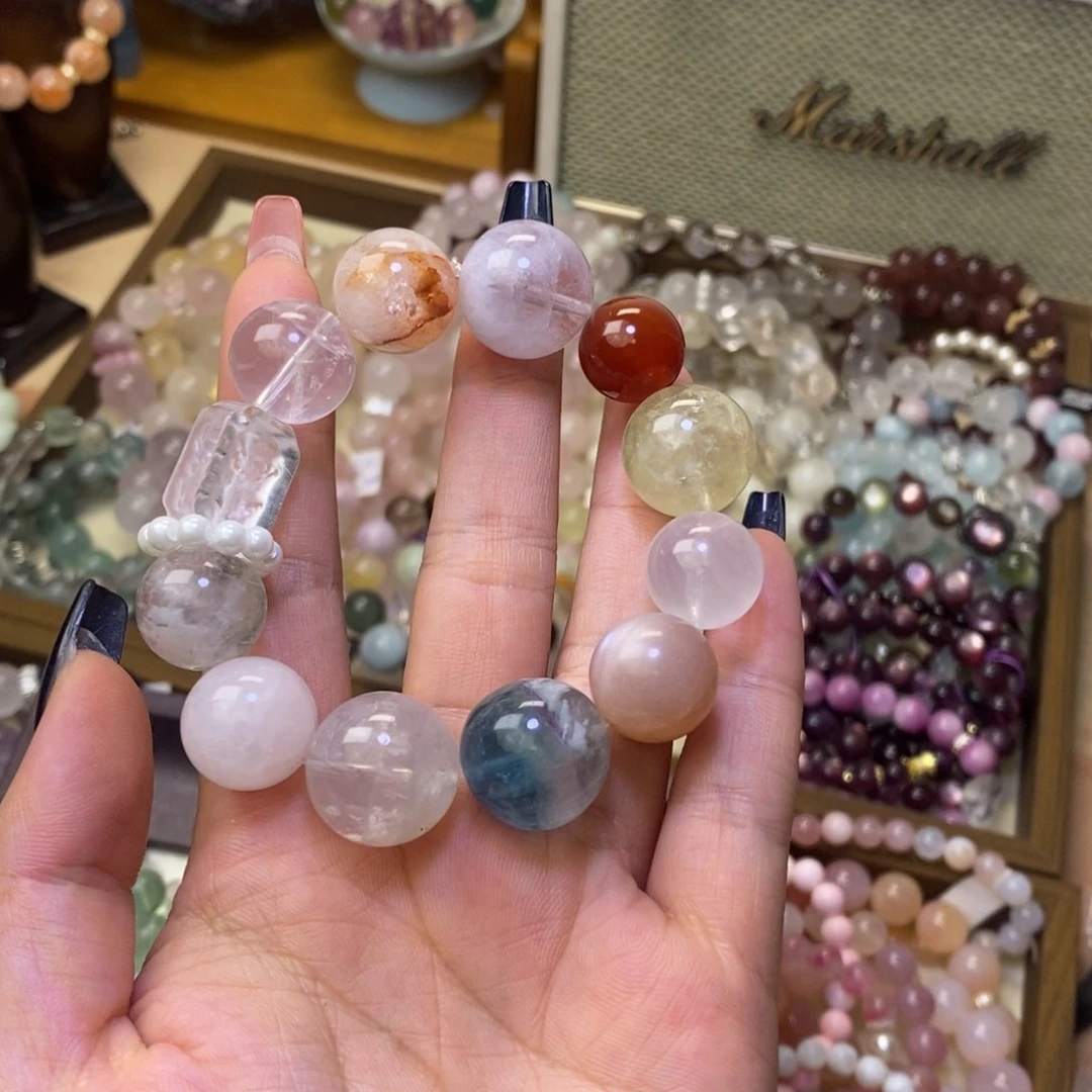 发晶手链合金多宝18mm