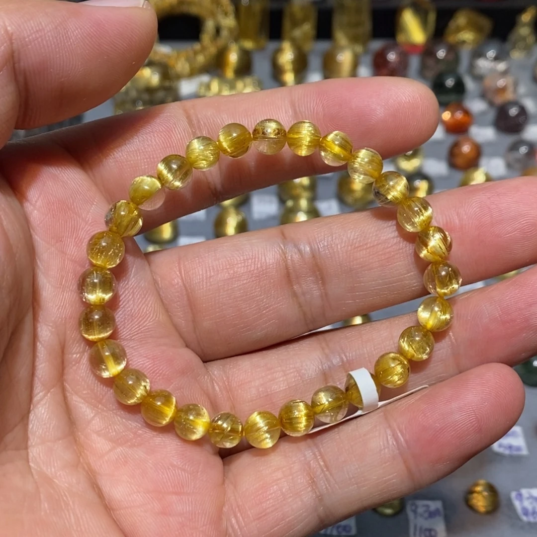 未镶嵌水晶手链钛晶板钛顺发猫眼单圈6➕