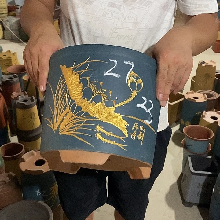 紫砂花盆紫砂花盆