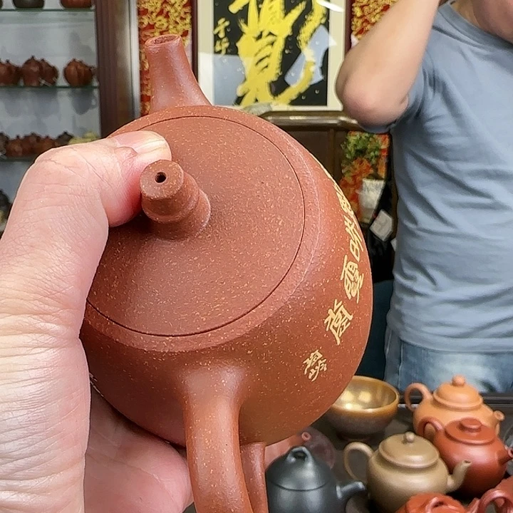 紫砂茶壶汉铎降坡