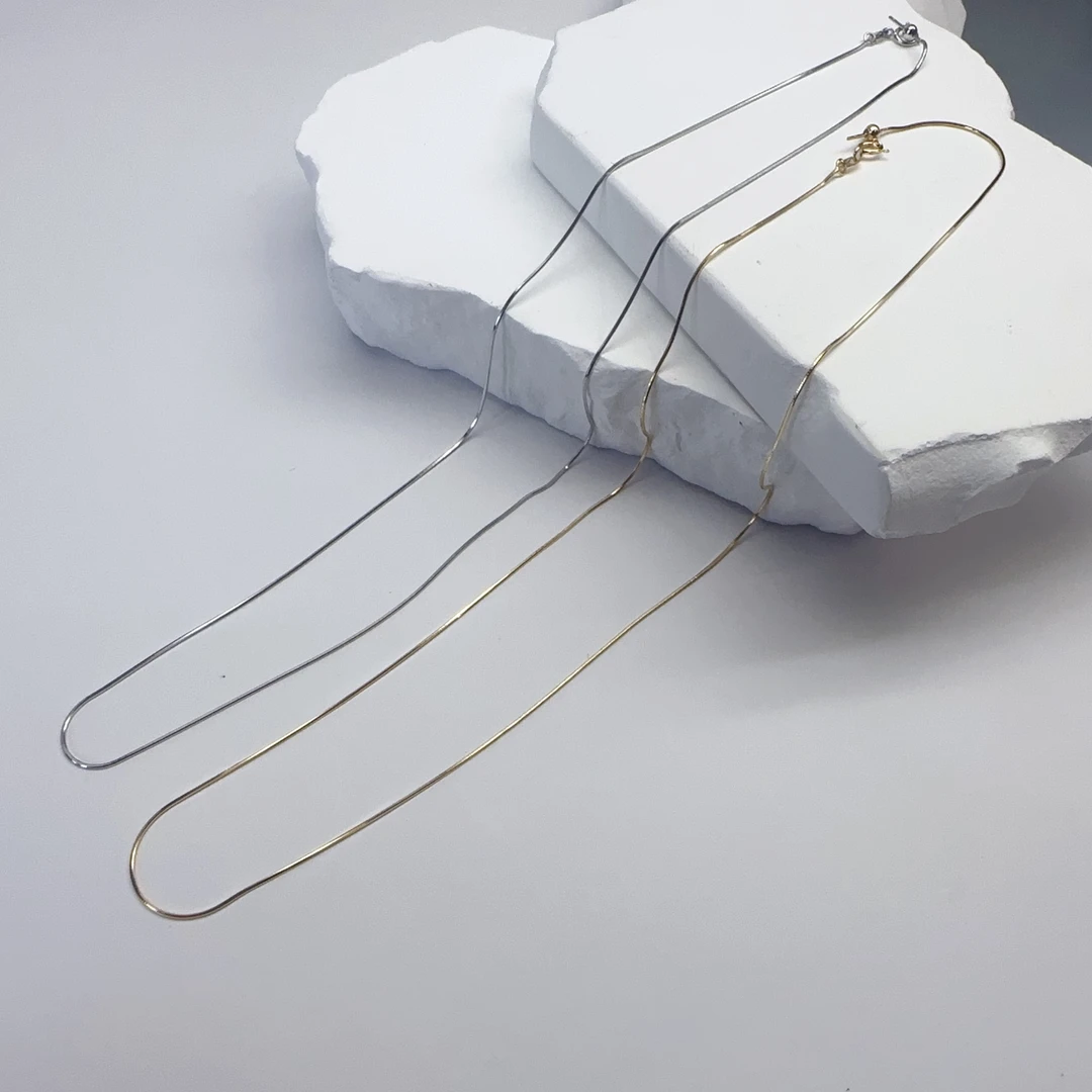 链子925银 【银项链 蛇骨链】时尚简约百搭款-长度45cm