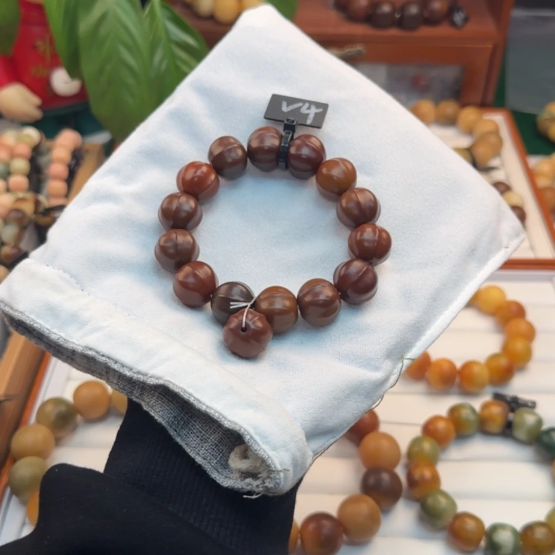 菩提根/象牙果手串卡18鲨鱼背微瑕4