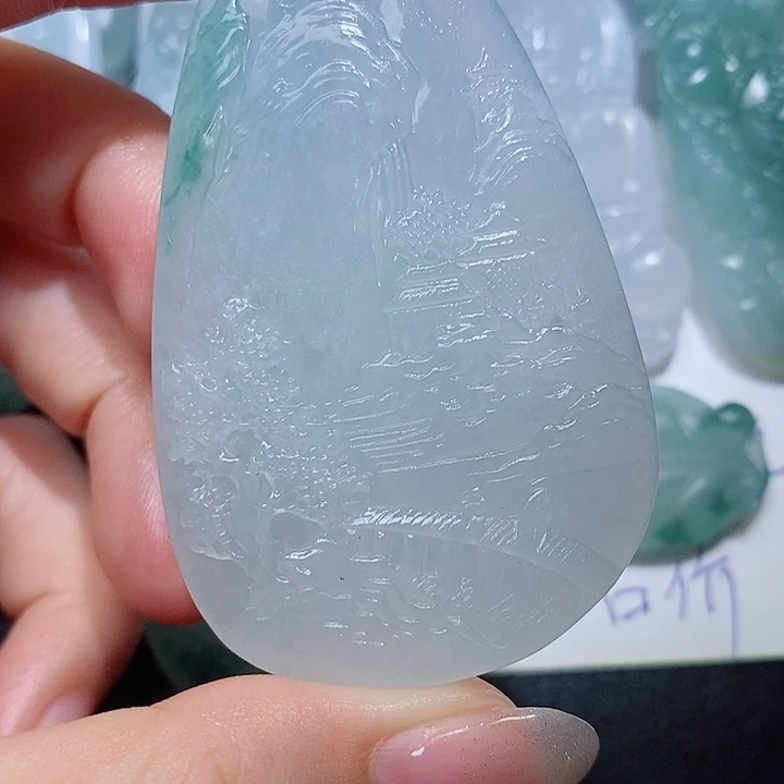 定制翡翠未镶嵌毛货付款后联系客服确认抛光