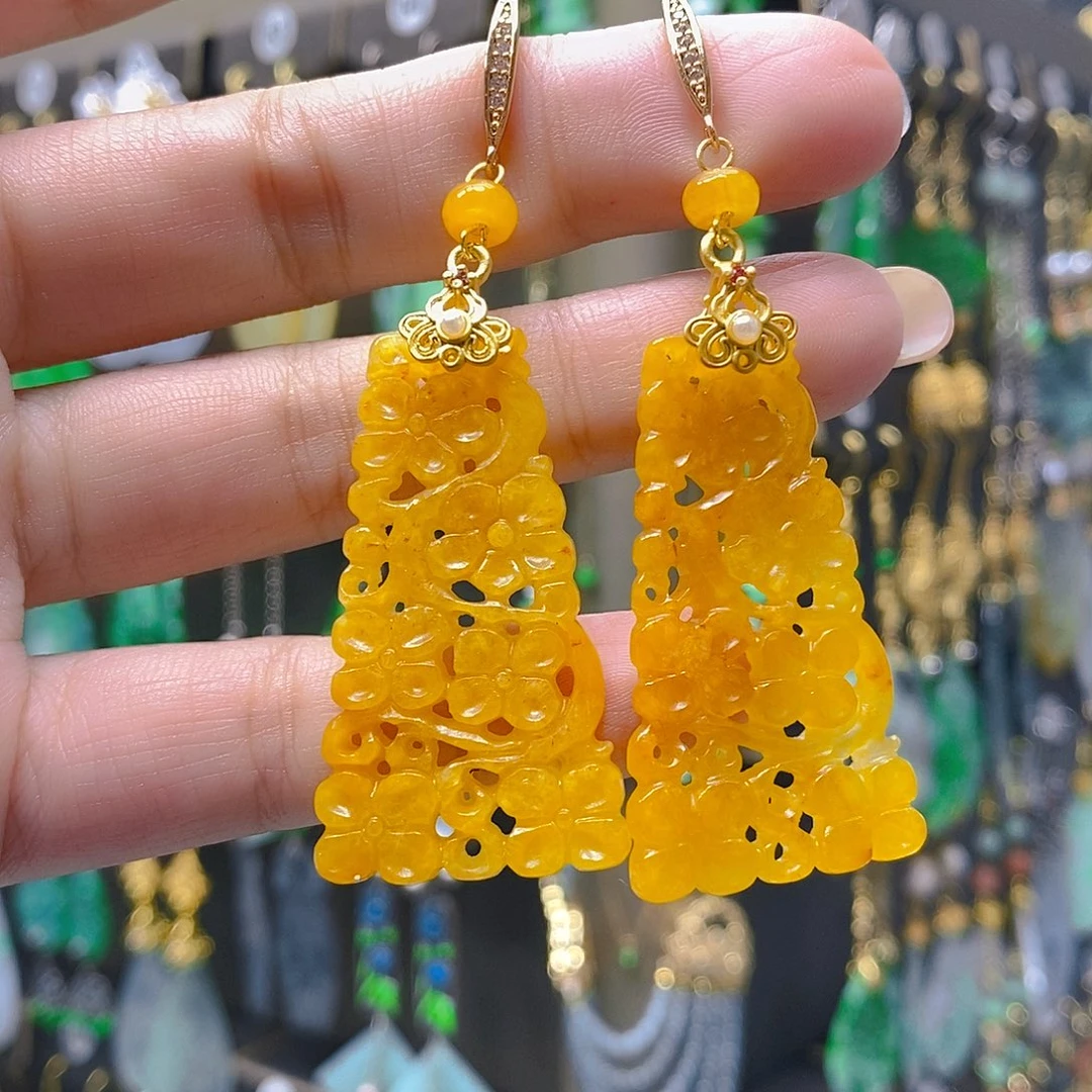 未镶嵌翡翠耳饰翡翠